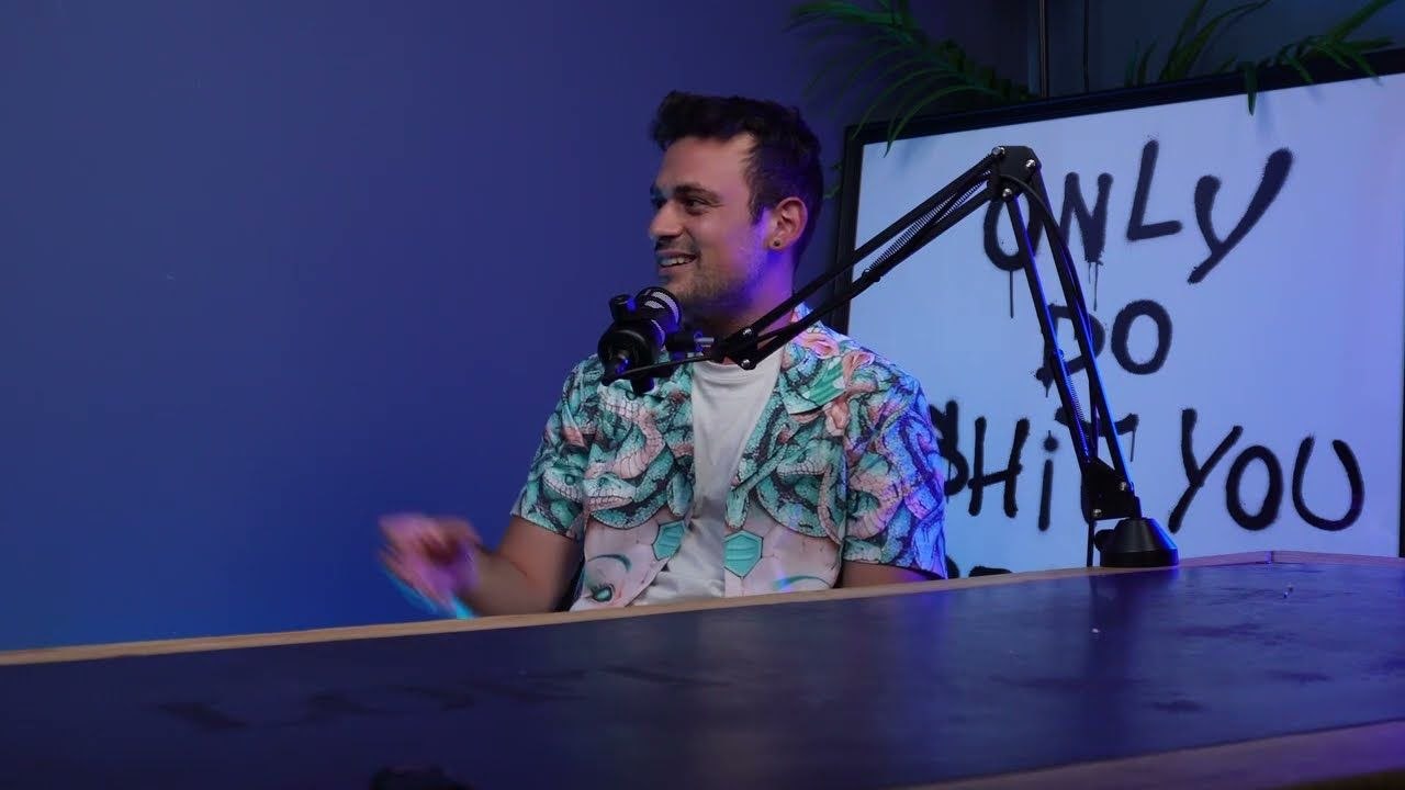 Guest seated in studio during a conversation